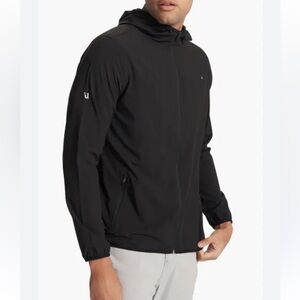 Vuori Men's Outdoor Trainer Shell Hooded Camo Full Zip Lightweight Jacket Size S